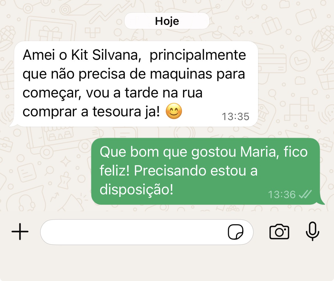 Depoimento cliente Maria — Kit Silvana